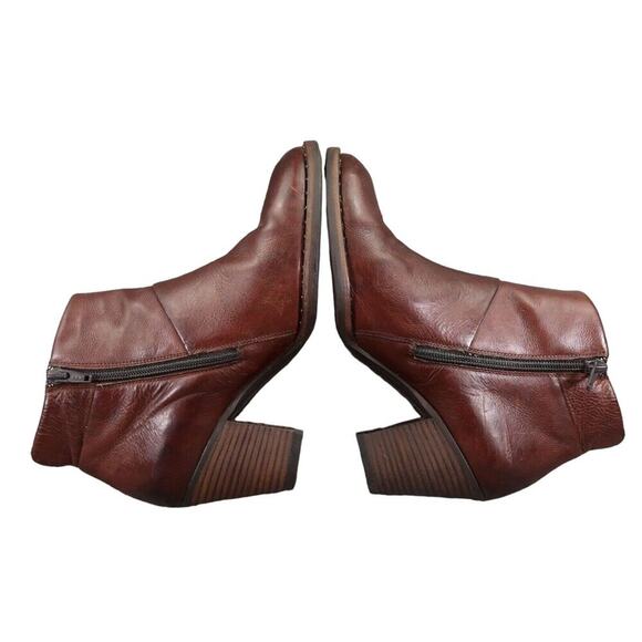 Paul Green Shoes Womens 7.5 Booties Stella Stacked Heel Fashion Leather Classic - Picture 10 of 16